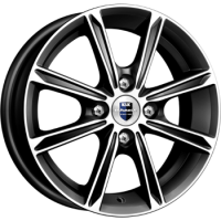 K&K Флэш 5x14 4*100 ET43 DIA60.1 Алмаз черный Литой