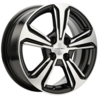 Khomen KHW 1502 6x15 4*100 ET45 DIA56.6 Black-FP Литой Khomen KHW 1502 6x15 4*100 ET45 DIA56.6 Black-FP Литой