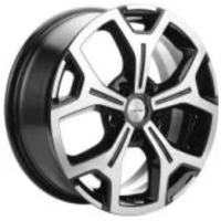 Khomen KHW 1710 7x17 5*114.3 ET37 DIA66.6 Black-FP Литой