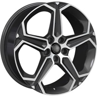 Khomen KHW 1909 7.5x19 5*114.3 ET40 DIA66.6 Black-FP Литой