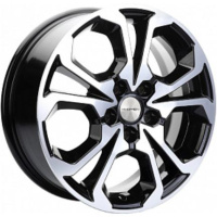 Khomen KHW 1711 6.5x17 5*114.3 ET40 DIA64.1 Black-FP Литой