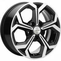 Khomen KHW 1606 6.5x16 5*114.3 ET46 DIA67.1 Black-FP Литой
