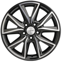 Khomen KHW 1706 7x17 5*108 ET50 DIA63.3 Black-FP Литой Khomen KHW 1706 7x17 5*108 ET50 DIA63.3 Black-FP Литой