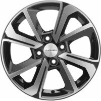Khomen KHW 1501 6x15 4*100 ET37 DIA60.1 Black-FP Литой Khomen KHW 1501 6x15 4*100 ET37 DIA60.1 Black-FP Литой