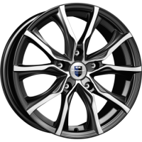 K&K Твист 7.5x17 5*108 ET32 DIA67.1 Алмаз черный Литой