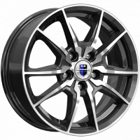 K&K Адамар 6.5x16 5*108 ET50 DIA63.3 Алмаз черный Литой