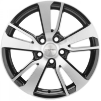 Khomen KHW 1704 7x17 5*114.3 ET43.5 DIA67.1 Black-FP Литой