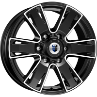 K&K Севенна 7x17 6*139.7 ET30 DIA106.1 Алмаз черный Литой