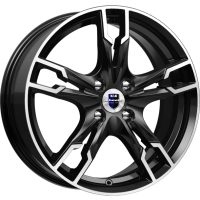 K&K Солар 7x17 5*105 ET40 DIA56.6 Алмаз черный SK Литой