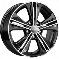 K&K КС778 6x16 5*112 ET48 DIA57.1 Алмаз черный Литой